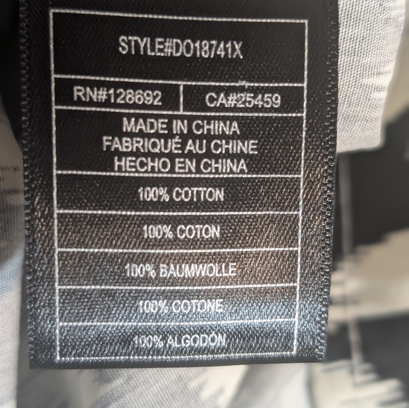 Steve Madden Black & Ivory Tie-Front Maxi Dress Size L - Picture 8 of 9